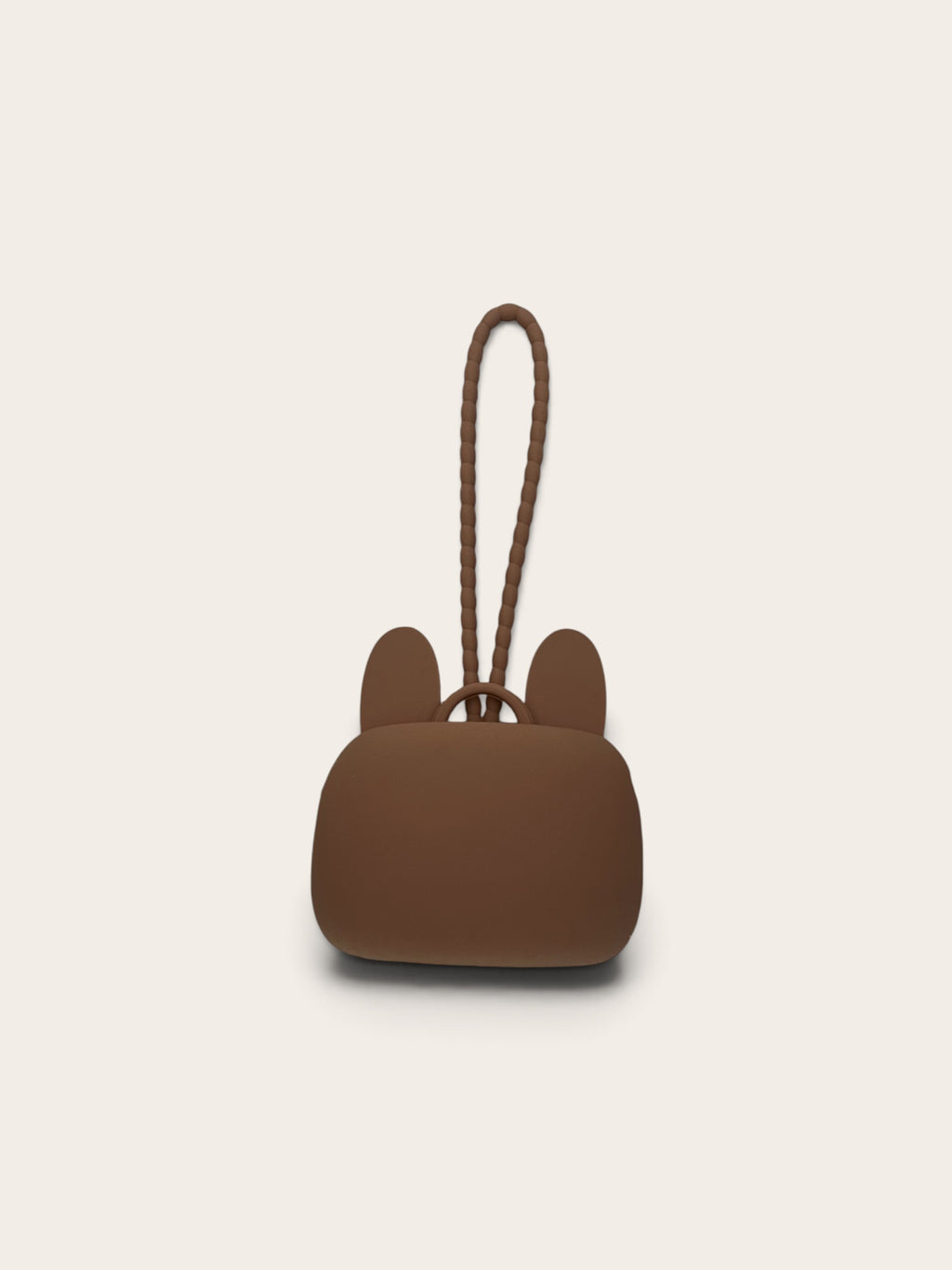 silicone bunny case brown back view 