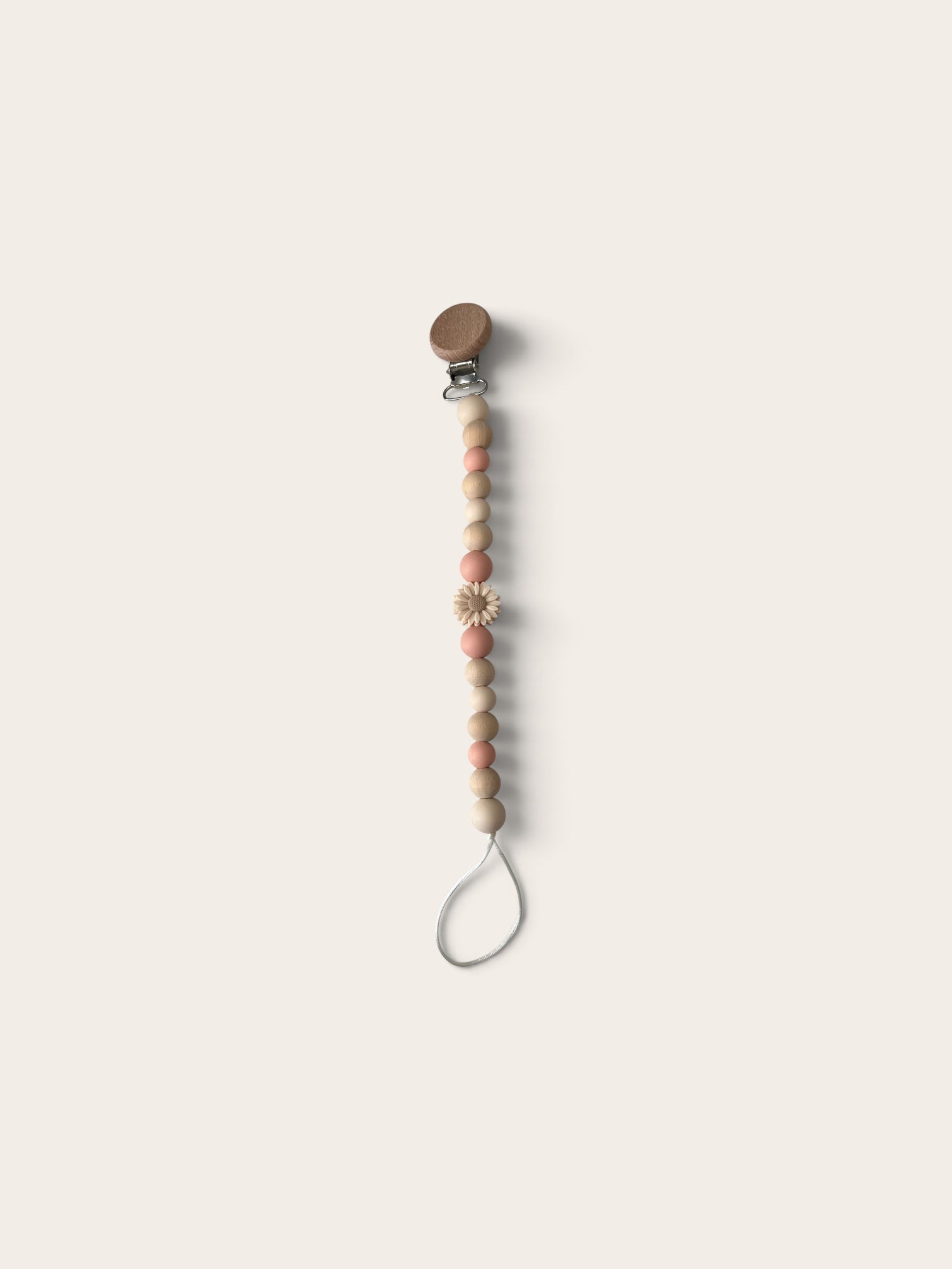 Natural dummy clip floral design silicone 