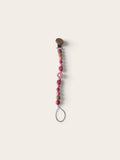 pink floral dummy clip silicone top view 