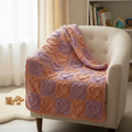 handmade crochet baby blanket heart pattern soft nursery blanket newborn baby shower gift