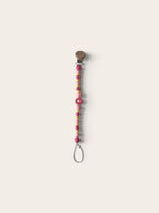 pink and yellow silicone floral dummy clip 